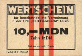 LPG Leislau "Karl Liebknecht" 10 MDN (1) 