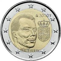 Luxemburg 2 Euro 2010 Wappen 