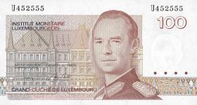 Luxemburg / Luxembourg P.58b 100 Francs (1986) (1) Serie U 