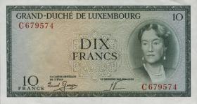 Luxemburg / Luxembourg P.48 10 Francs (1955) (1/1-) 