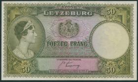 Luxemburg / Luxembourg P.46 50 Francs (1944) (1) 
