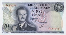 Luxemburg / Luxembourg P.54 20 Francs 1966 (1) 