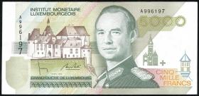 Luxemburg / Luxembourg P.60a 5000 Francs 1993 (3+) 