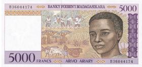 Madagaskar P.078b 5000 Francs (1995) (1) 
