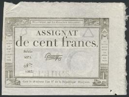 Frankreich / France P.A078 Assignat 100 Francs (1795) (1/1-) 