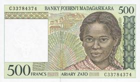 Madagaskar P.075b 500 Francs (1994) (1) 