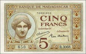Madagaskar P.035 5 Francs (ca.1937) (1) 