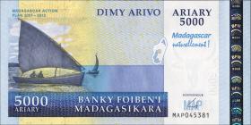Madagaskar P.94  5000 Ariary (2008) Gedenkbanknote (1) 