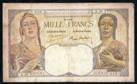 Madagaskar P.41 1000 Francs 1945 (5) 