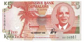 Malawi P.24b 5 Kwacha 1994 (1) 