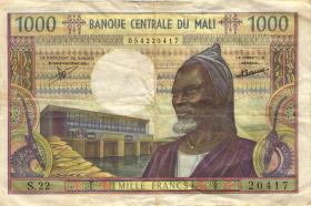 Mali P.13c 1000 Francs (1970-84) (3) 