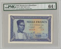 Mali P.04 1000 Francs 1960 (1) 