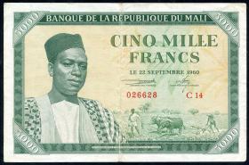 Mali P.05 5000 Francs 1960 (3) 