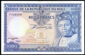 Mali P.09 1000 Francs 1960 (3+) 