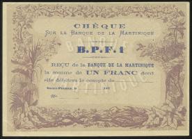 Martinique P.05A 1 Franc (1870) (1/1-) 