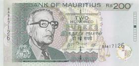 Mauritius P.57b 200 Rupien 2007 (1) 