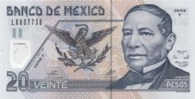 Mexiko / Mexico P.116a 20 Pesos 2001 Polymer (1) 