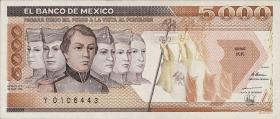 Mexiko / Mexico P.088c 5000 Pesos 1989 (1) 