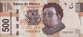 Mexiko / Mexico P.126a 500 Pesos 2010 (1) 