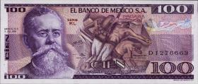 Mexiko / Mexico P.066b 100 Pesos 1978 (1) 