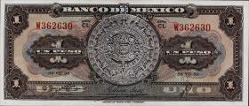 Mexiko / Mexico P.046b 1 Peso 1950 (1) 