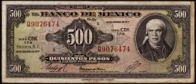 Mexiko / Mexico P.051s 500 Pesos 1977 (3) 