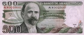 Mexiko / Mexico P.069 500 Pesos 1979 (1) 