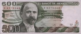 Mexiko / Mexico P.075b 500 Pesos 1982 (1) 