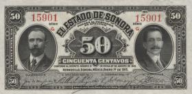 Mexiko / Mexico P.S1070  50 Centavos 1915 (1) 