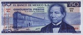 Mexiko / Mexico P.065b 50 Pesos 1976 (1) 