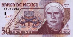 Mexiko / Mexico P.117c 50 Pesos 2003 Polymer (1) 