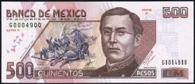 Mexiko / Mexico P.115 500 Pesos 2000 Gedenkbanknote (1) 