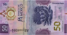 Mexiko / Mexico P.133 50 Pesos 2021 Polymer U.3 (1) 