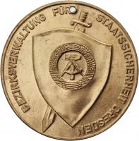 Medaille der Bezirksverwaltung für Staatssicherheit Dresden - Bronze 