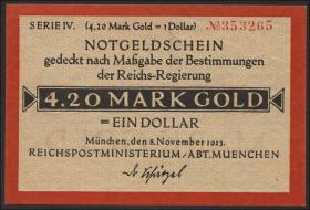 MG508.18 RPM München 4.20 Mark Gold 1923  (1) 