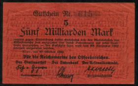 Mil-06b Reichsmarine Ostseebereich 5 Milliarden Mark 1923 4-stellig (3+) 