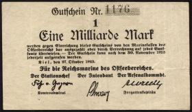 Mil-05a Reichsmarine Ostseebereich 1 Milliarde Mark 1923 (3+) 