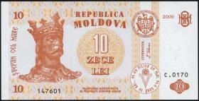 Moldawien / Moldova P.10f 10 Lei 2009 (1) 