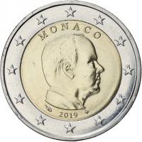 Monaco 2 Euro 2019 Kursmünze 