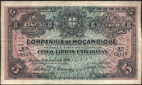 Mozambique P.R32 5 Libras 1934 (3) 