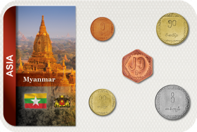 Kursmünzensatz Myanmar / Coin Set Myanmar 