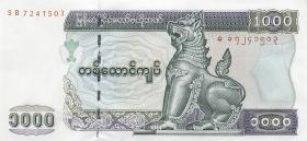 Myanmar P.80 1000 Kyats (2004) (1) 