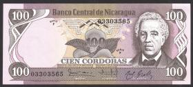Nicaragua P.141 100 Cordobas 1984 (1985) (1) 