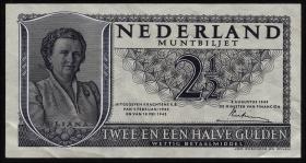 Niederlande / Netherlands P.073 2,50 Gulden 1949 (2) 