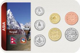 Kursmünzensatz Nepal / Coin Set Nepal 