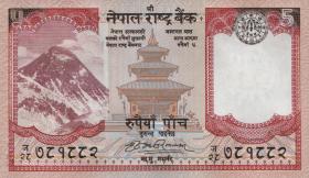 Nepal P.60a 5 Rupien 2008 Mt.Everest (1) 