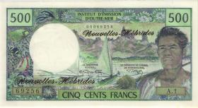 Neue Hebriden / New Hebrides  P.19a 500 Francs (1970) (1) 