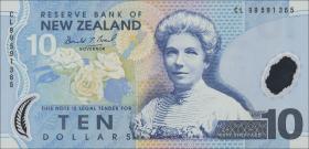 Neuseeland / New Zealand P.186a 10 Dollars (19)99 Polymer (1) 