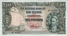 Neuseeland / New Zealand P.161c 10 Pounds (1956-60) (1/1-) 