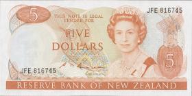 Neuseeland / New Zealand P.171b 5 Dollars (1985-89) (1) 